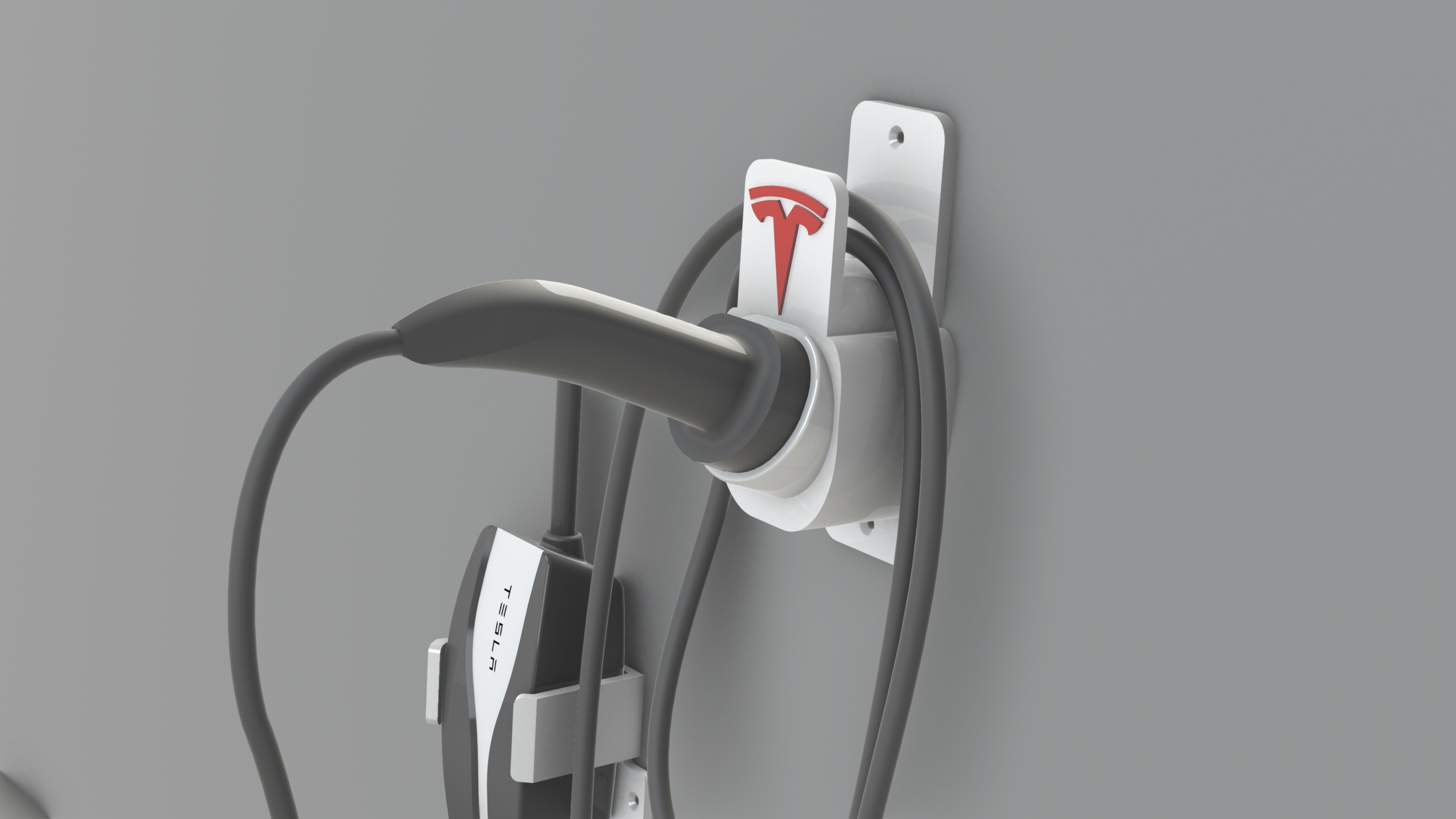 STL file **Improved Updated Version** TESLA MOBILE CHARGER GEN 2